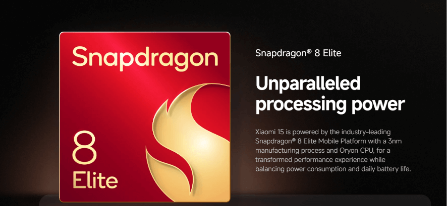 xiaomi 15 snap dragon processor 